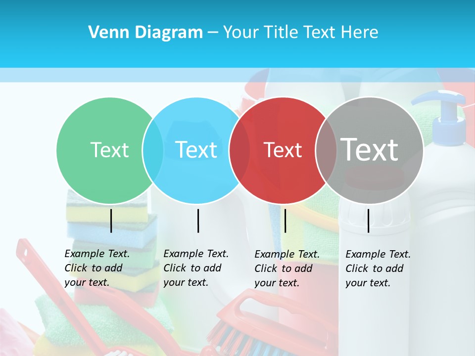 Blue Cleaning Fluid PowerPoint Template