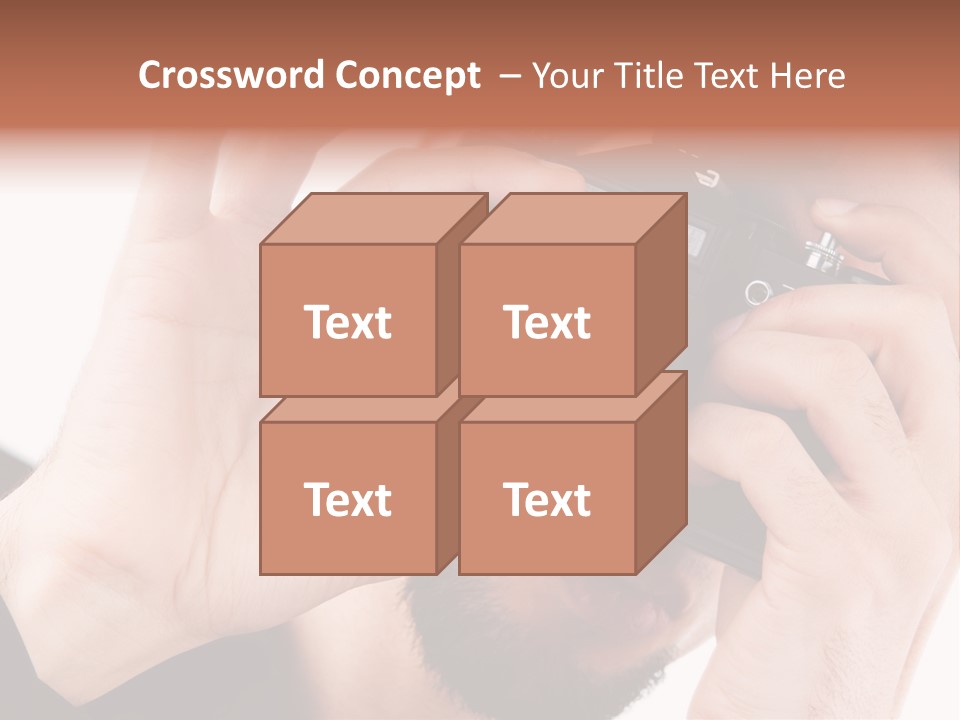 Journalist Looking Photography PowerPoint Template