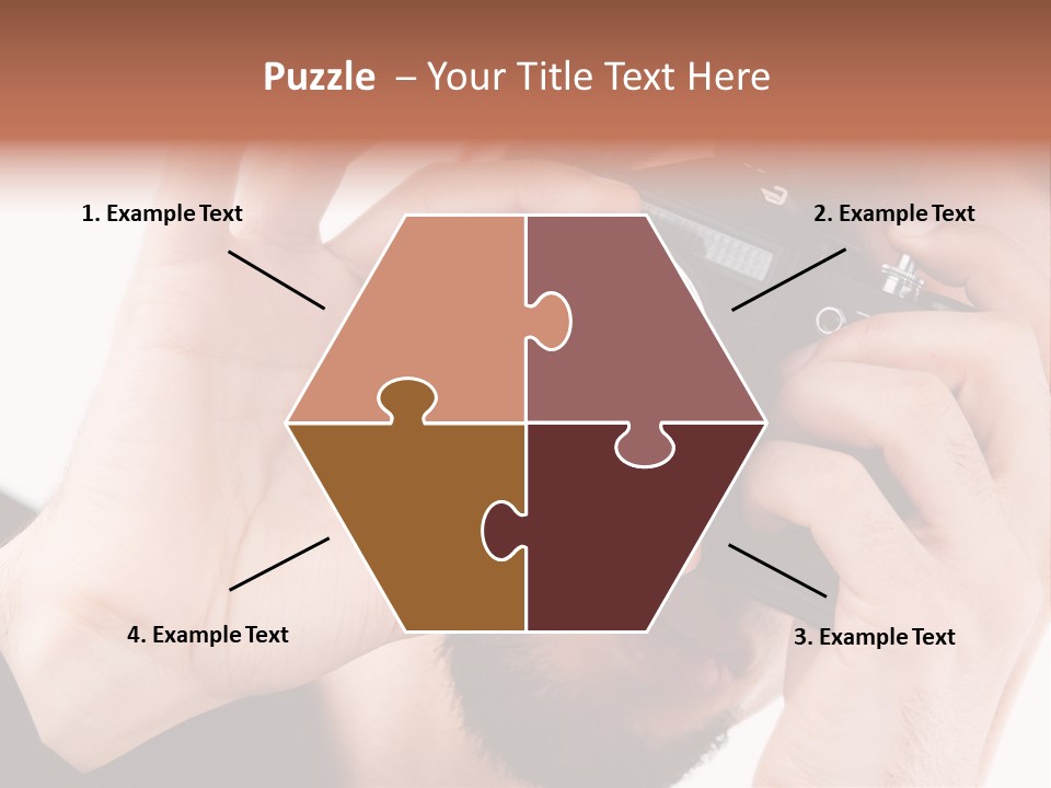 Journalist Looking Photography PowerPoint Template