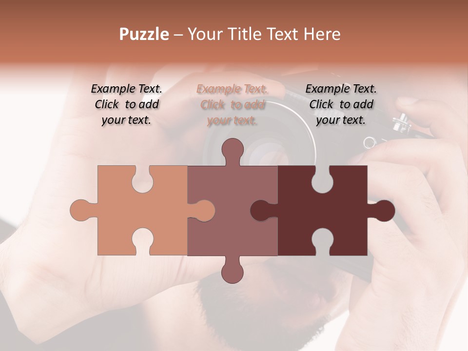 Journalist Looking Photography PowerPoint Template