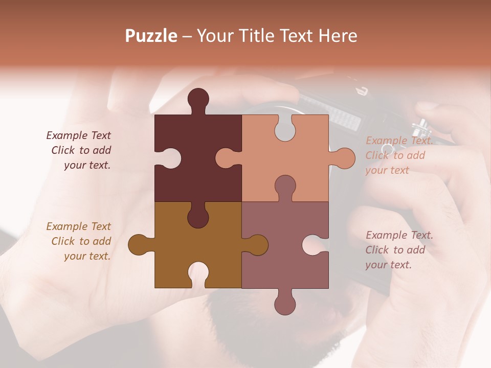Journalist Looking Photography PowerPoint Template