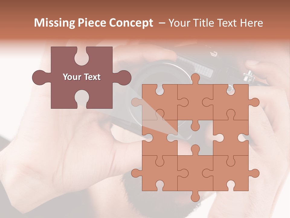 Journalist Looking Photography PowerPoint Template