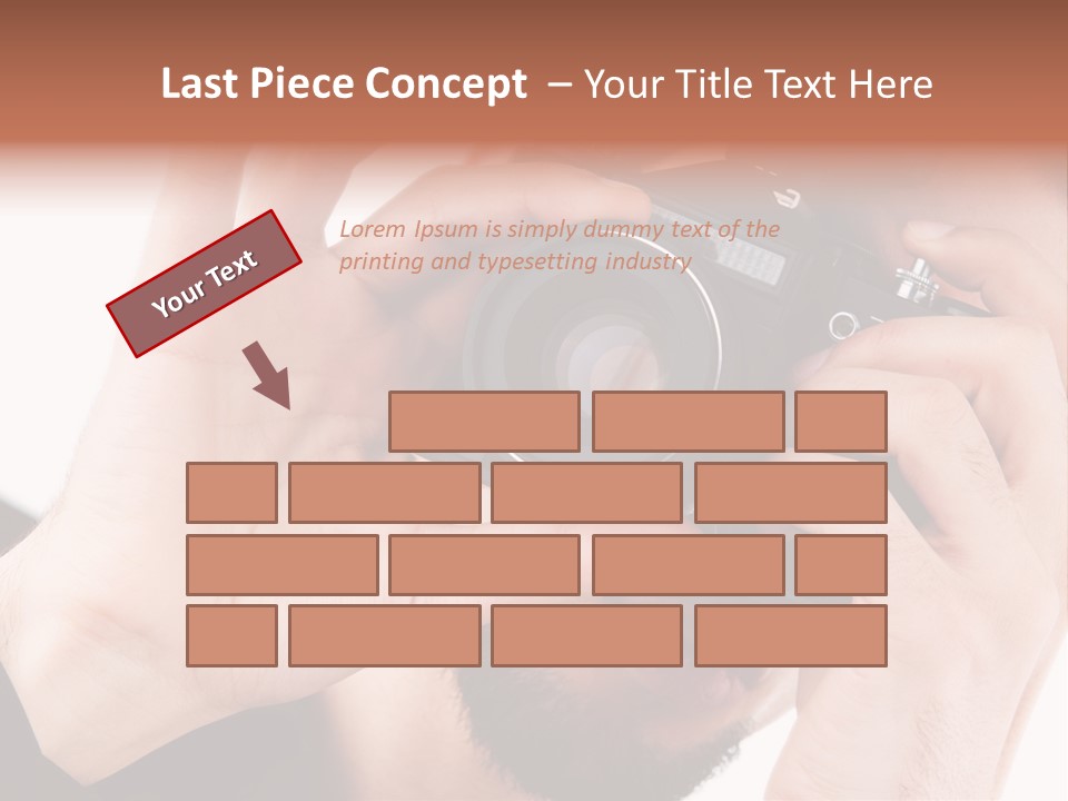 Journalist Looking Photography PowerPoint Template