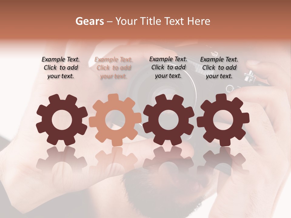 Journalist Looking Photography PowerPoint Template