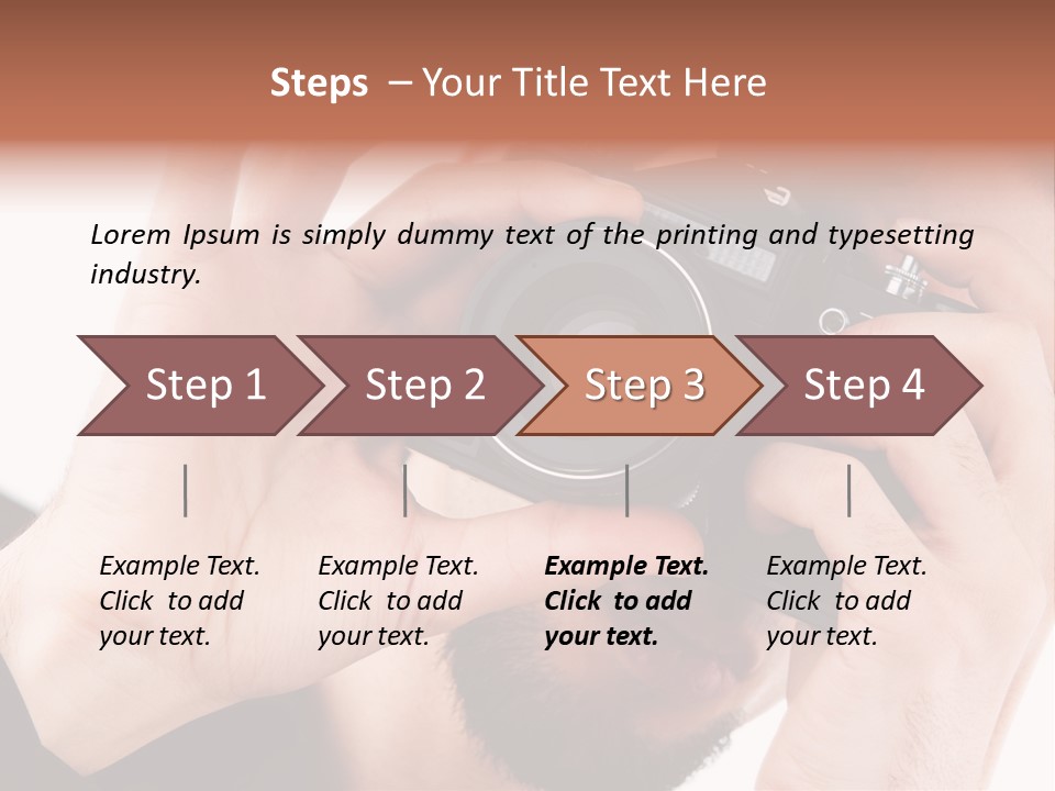 Journalist Looking Photography PowerPoint Template