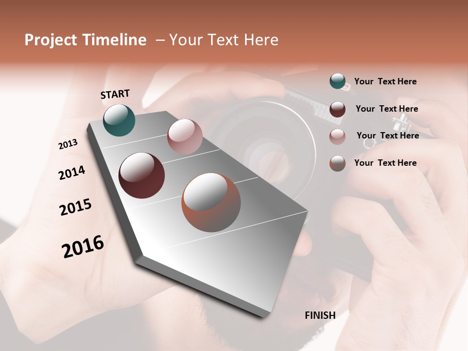 Journalist Looking Photography PowerPoint Template
