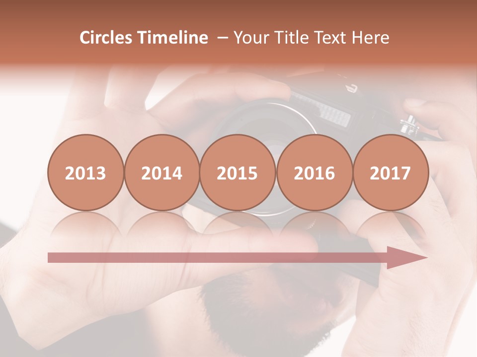 Journalist Looking Photography PowerPoint Template