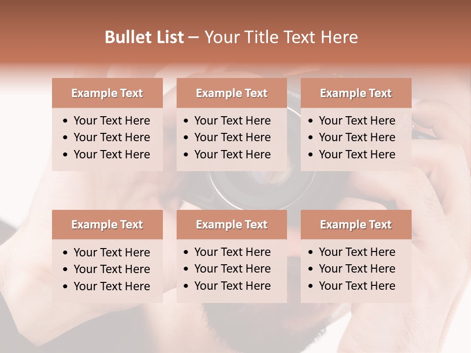 Journalist Looking Photography PowerPoint Template