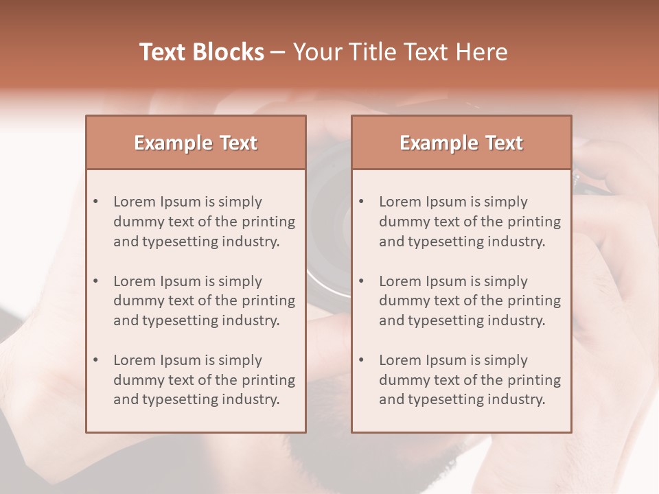 Journalist Looking Photography PowerPoint Template