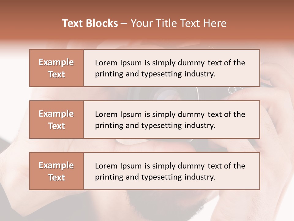 Journalist Looking Photography PowerPoint Template