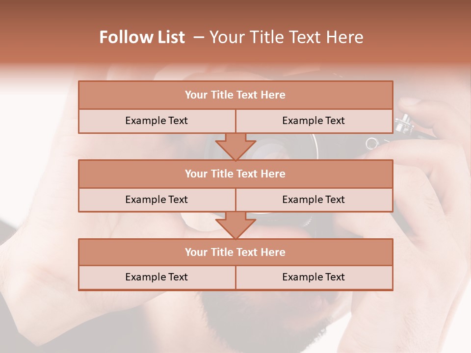 Journalist Looking Photography PowerPoint Template
