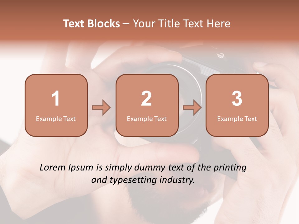 Journalist Looking Photography PowerPoint Template