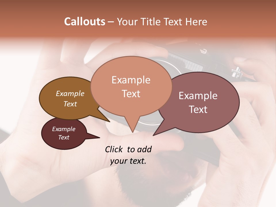 Journalist Looking Photography PowerPoint Template