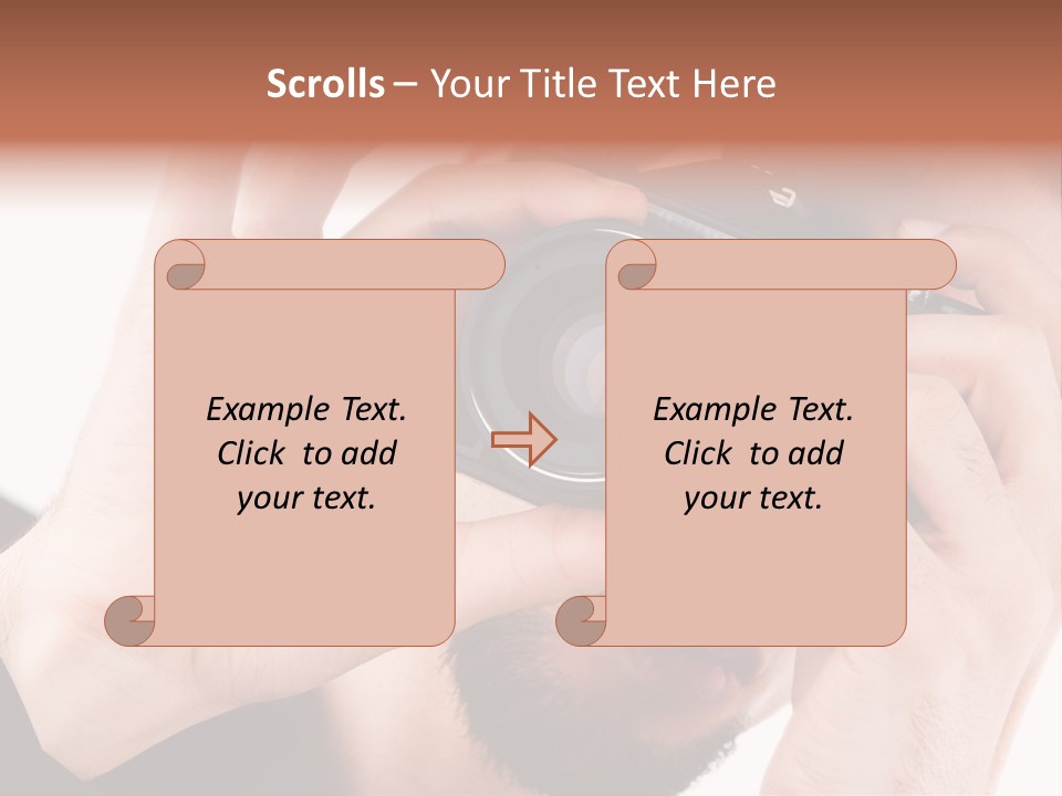 Journalist Looking Photography PowerPoint Template