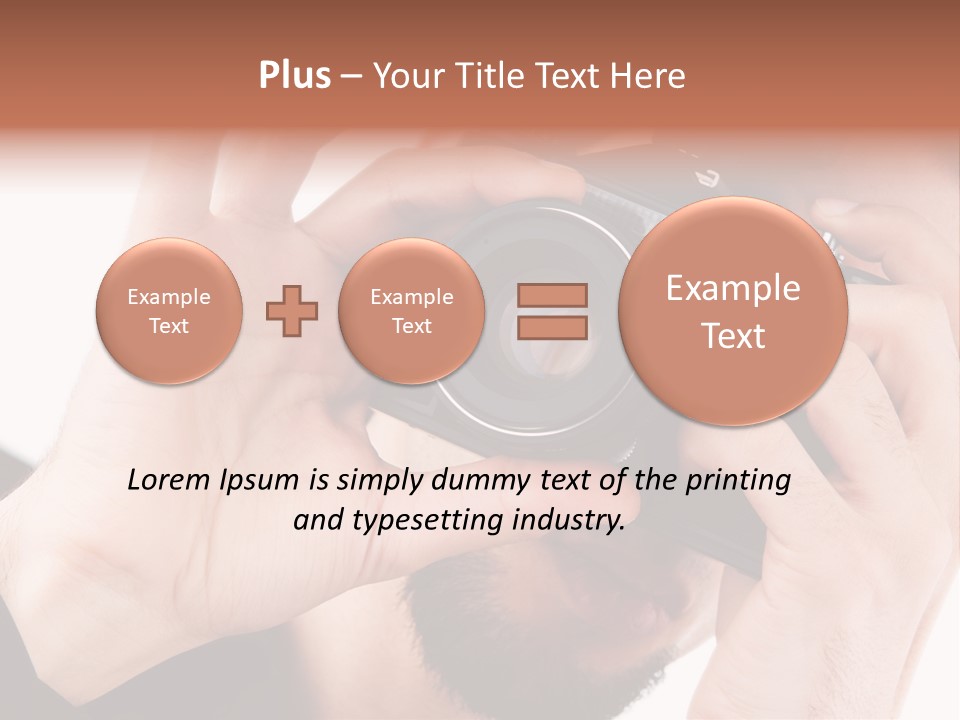 Journalist Looking Photography PowerPoint Template
