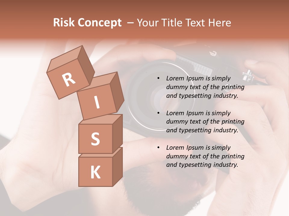 Journalist Looking Photography PowerPoint Template