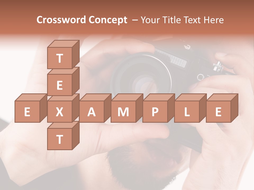 Journalist Looking Photography PowerPoint Template