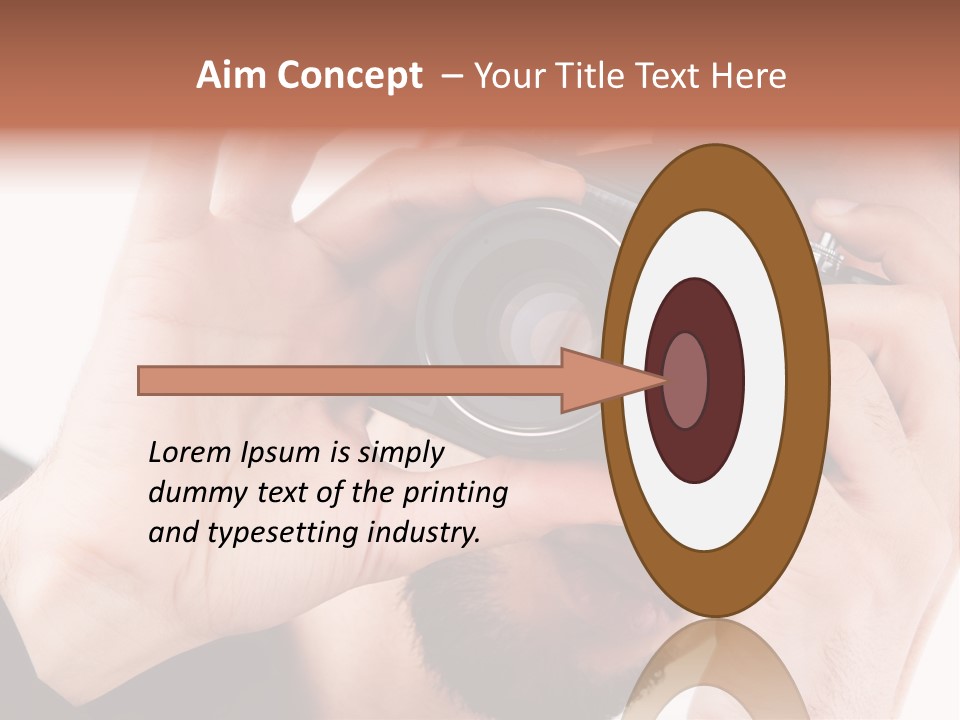 Journalist Looking Photography PowerPoint Template