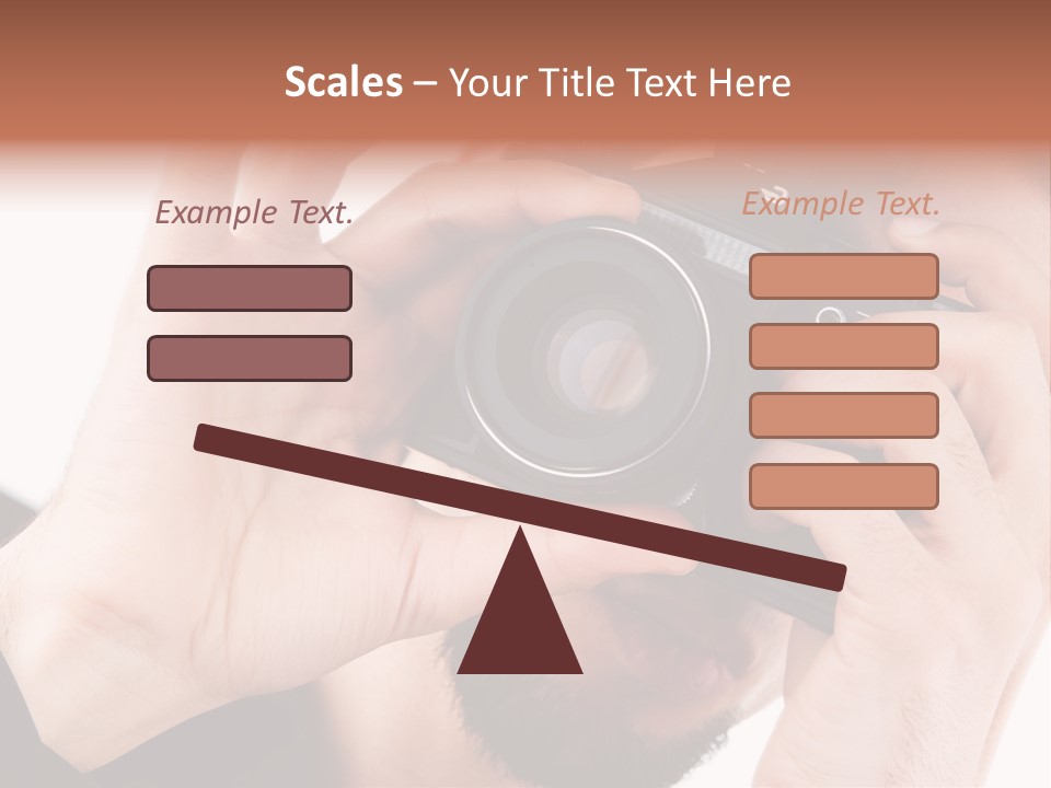 Journalist Looking Photography PowerPoint Template