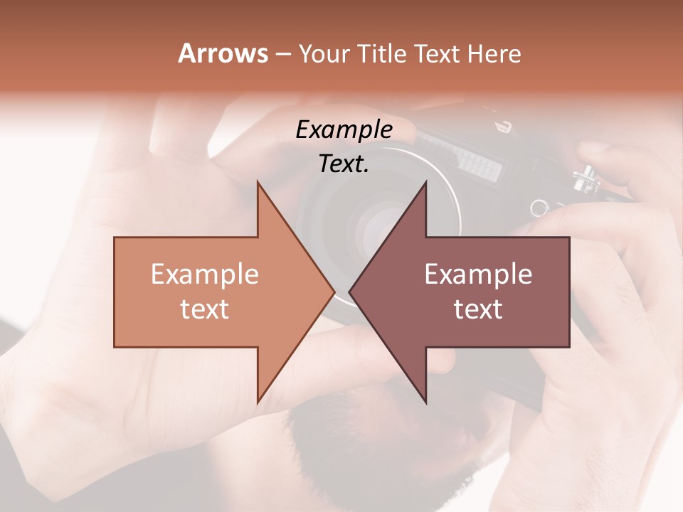 Journalist Looking Photography PowerPoint Template