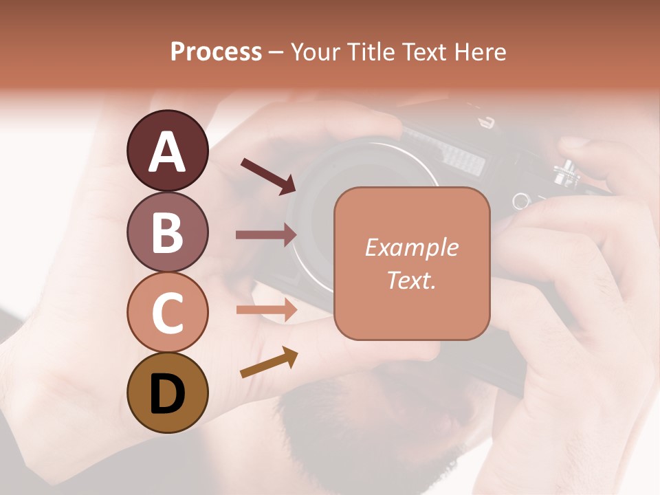 Journalist Looking Photography PowerPoint Template