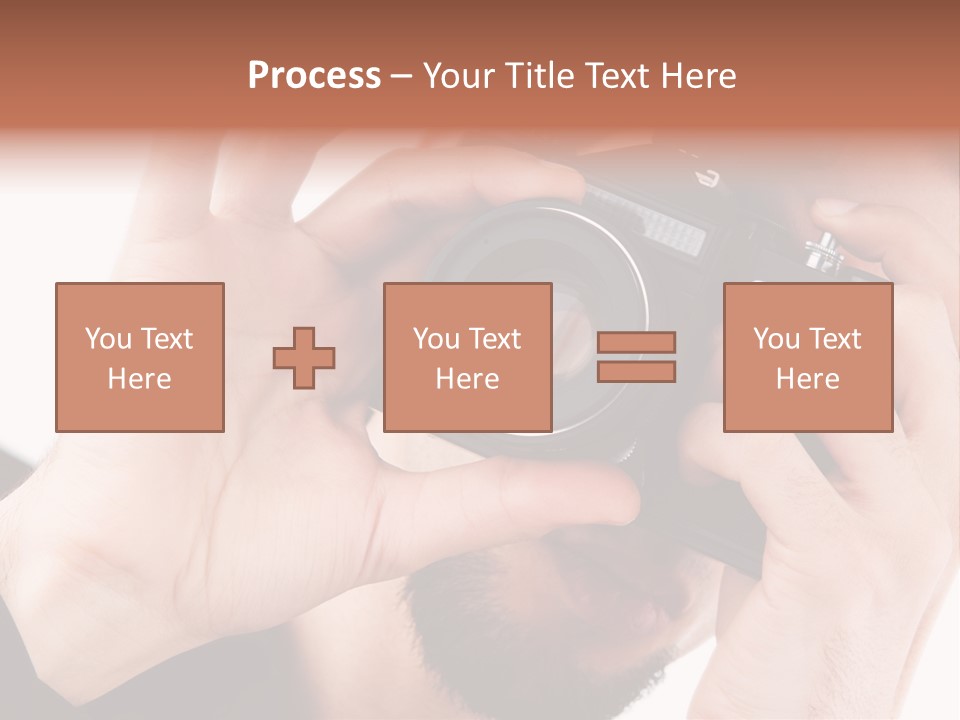 Journalist Looking Photography PowerPoint Template