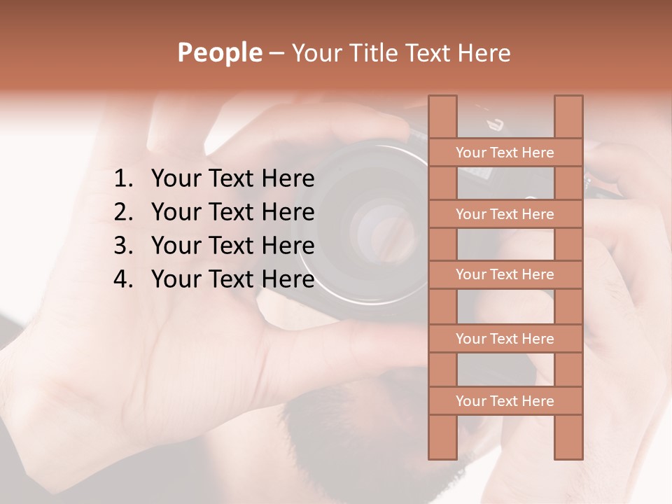 Journalist Looking Photography PowerPoint Template