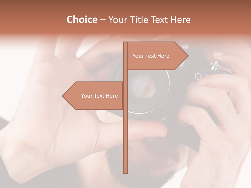 Journalist Looking Photography PowerPoint Template