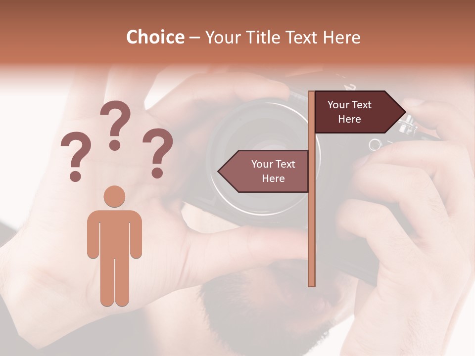 Journalist Looking Photography PowerPoint Template