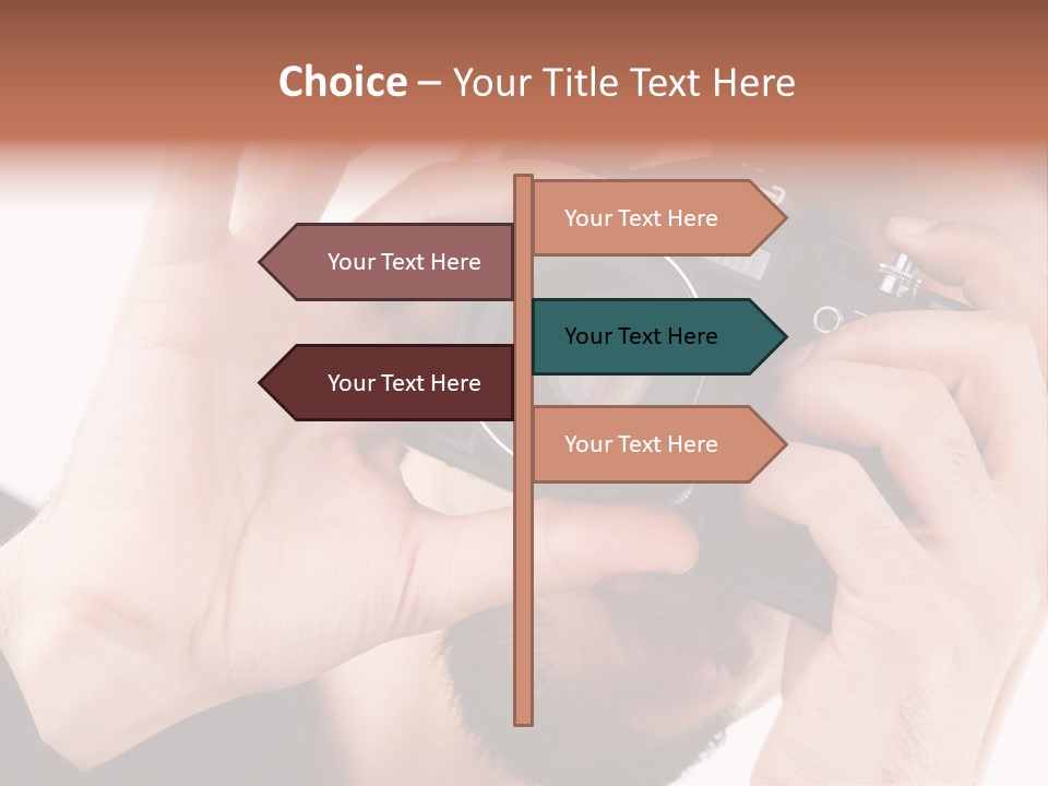 Journalist Looking Photography PowerPoint Template