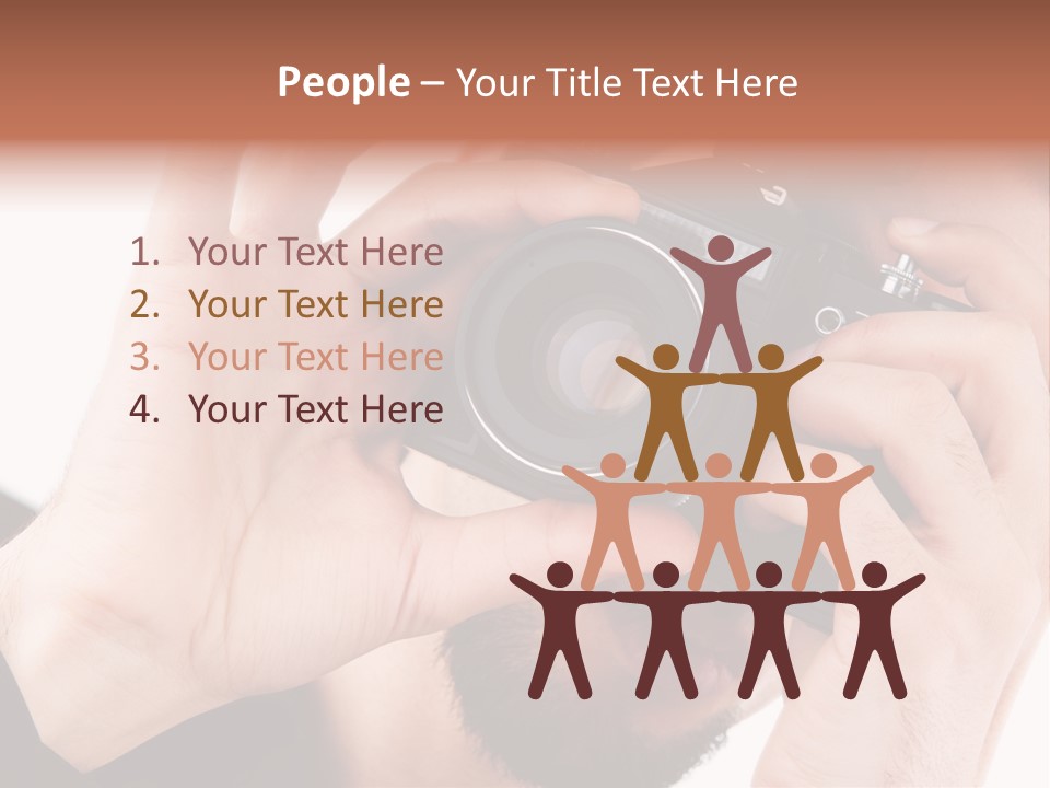 Journalist Looking Photography PowerPoint Template