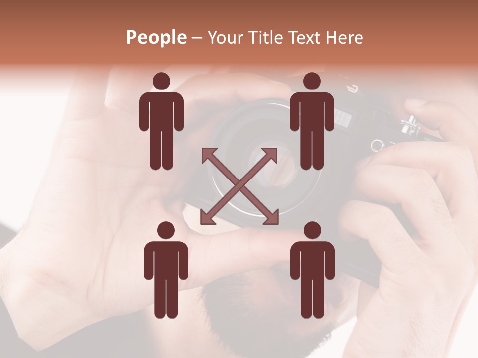 Journalist Looking Photography PowerPoint Template