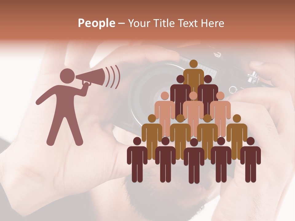 Journalist Looking Photography PowerPoint Template