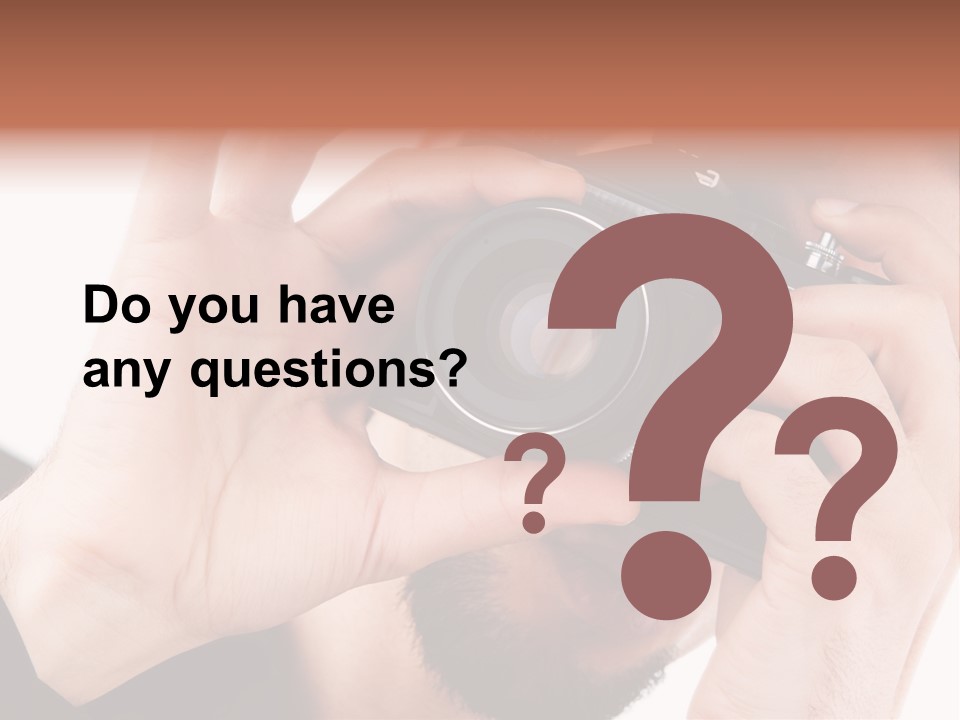 Journalist Looking Photography PowerPoint Template