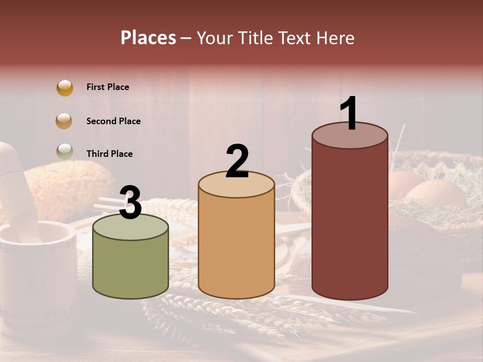 Table Wheat Round PowerPoint Template