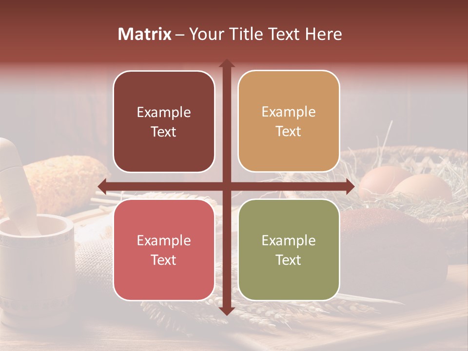 Table Wheat Round PowerPoint Template