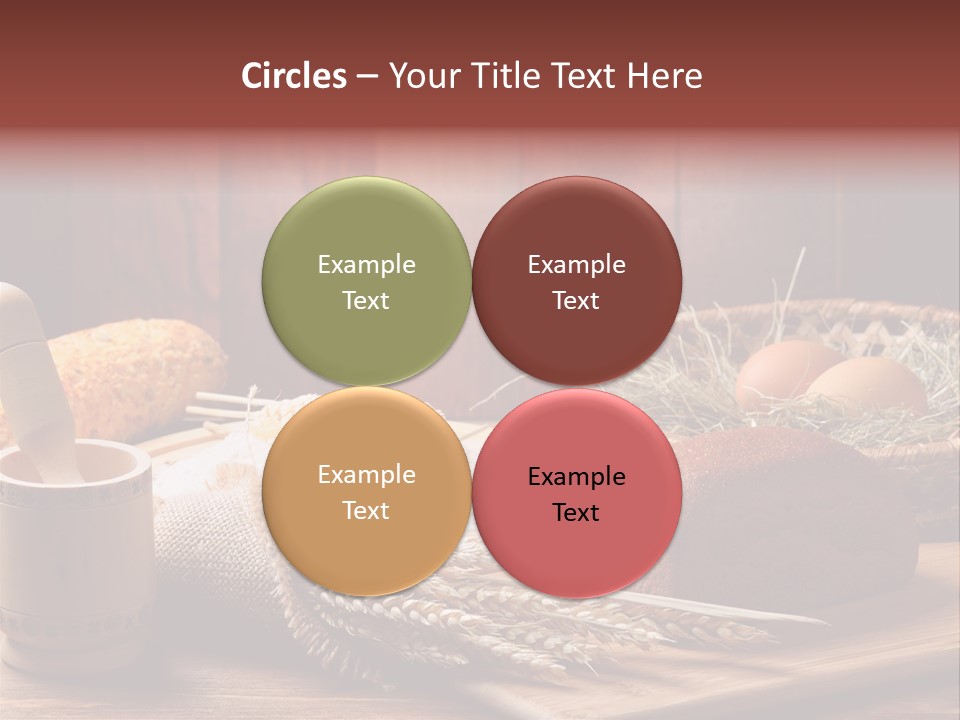 Table Wheat Round PowerPoint Template