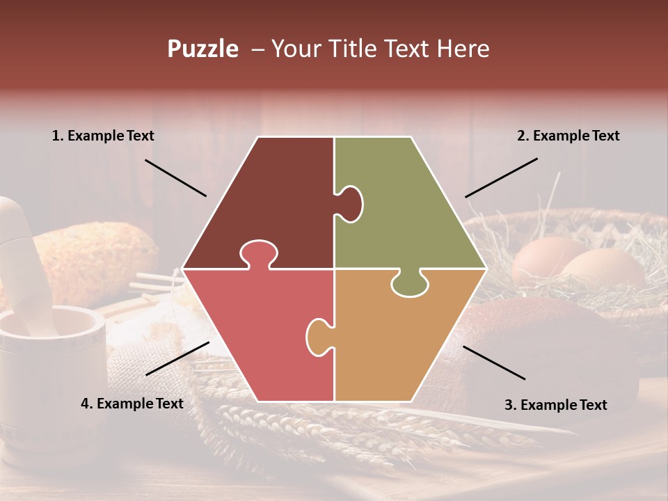 Table Wheat Round PowerPoint Template