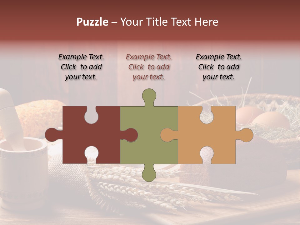 Table Wheat Round PowerPoint Template