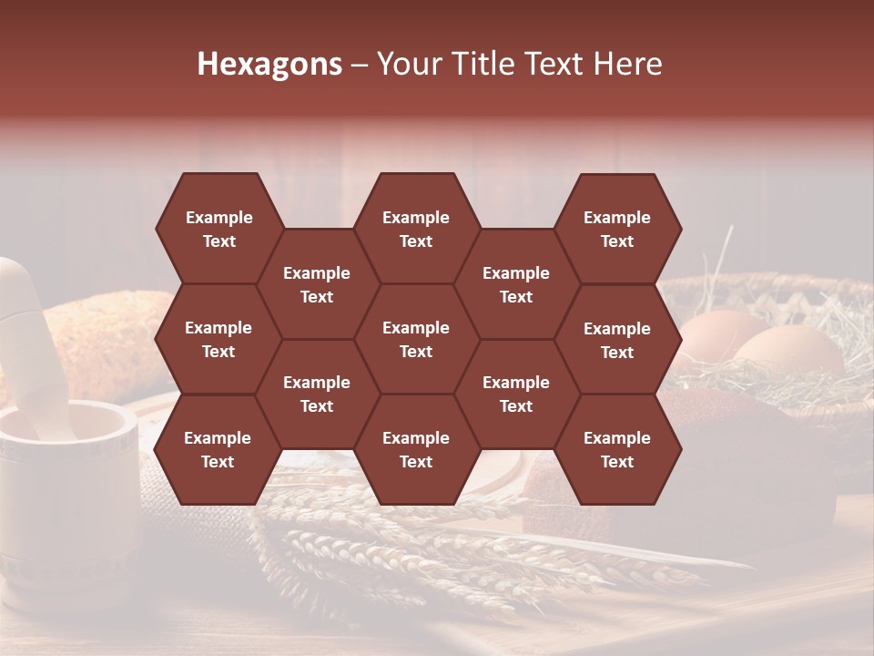 Table Wheat Round PowerPoint Template