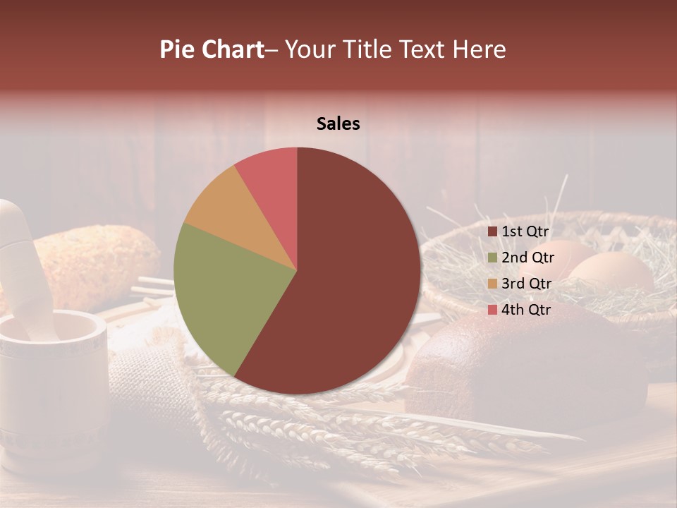 Table Wheat Round PowerPoint Template