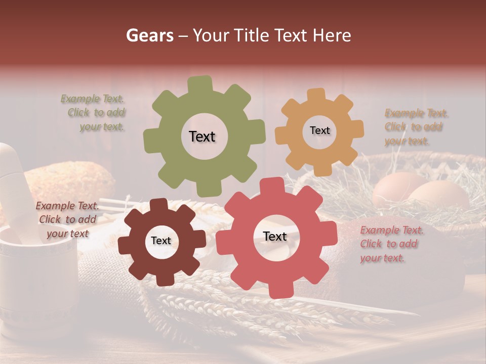 Table Wheat Round PowerPoint Template
