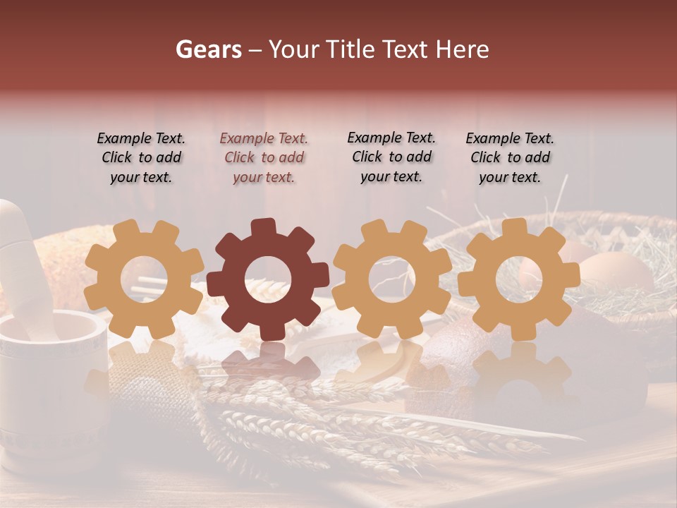 Table Wheat Round PowerPoint Template
