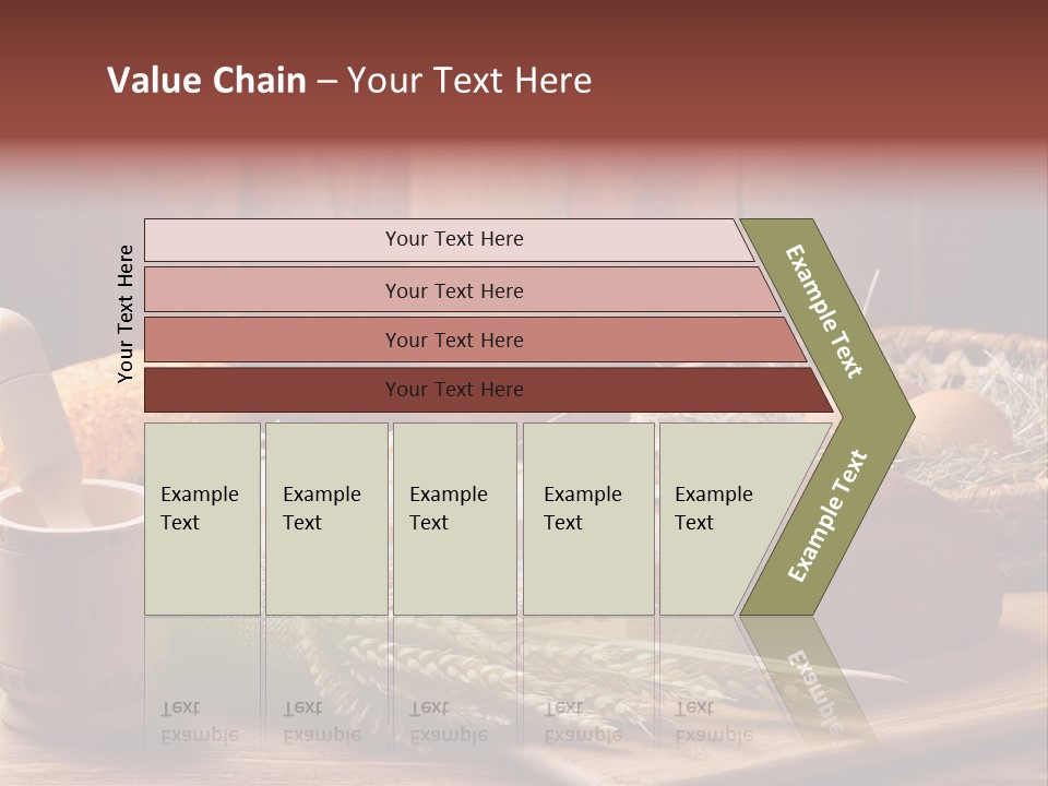 Table Wheat Round PowerPoint Template