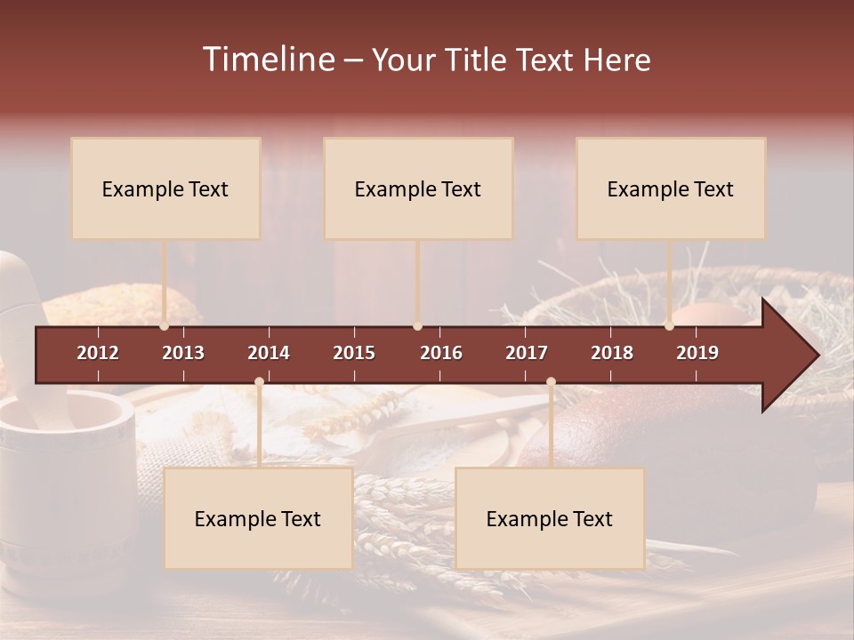 Table Wheat Round PowerPoint Template