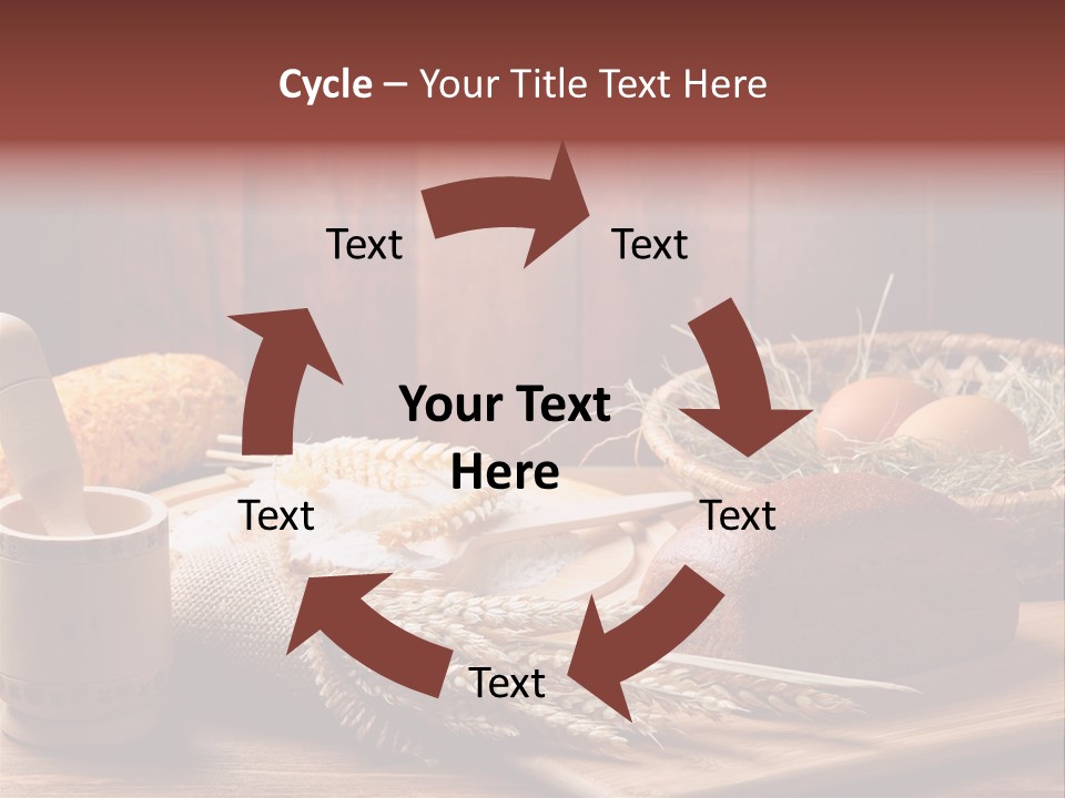 Table Wheat Round PowerPoint Template