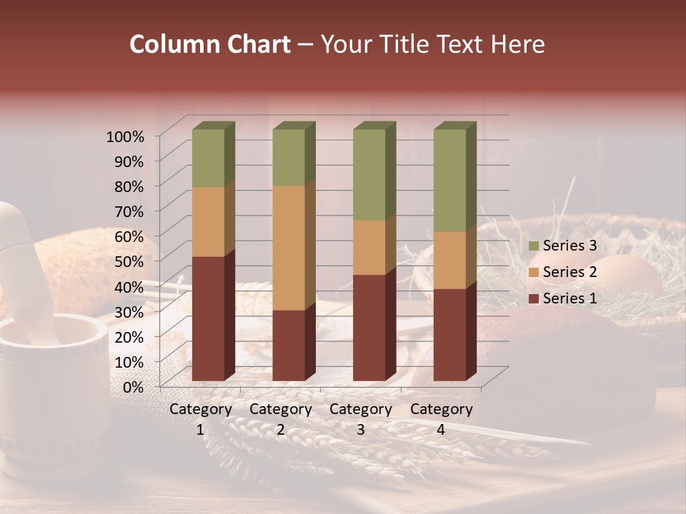 Table Wheat Round PowerPoint Template
