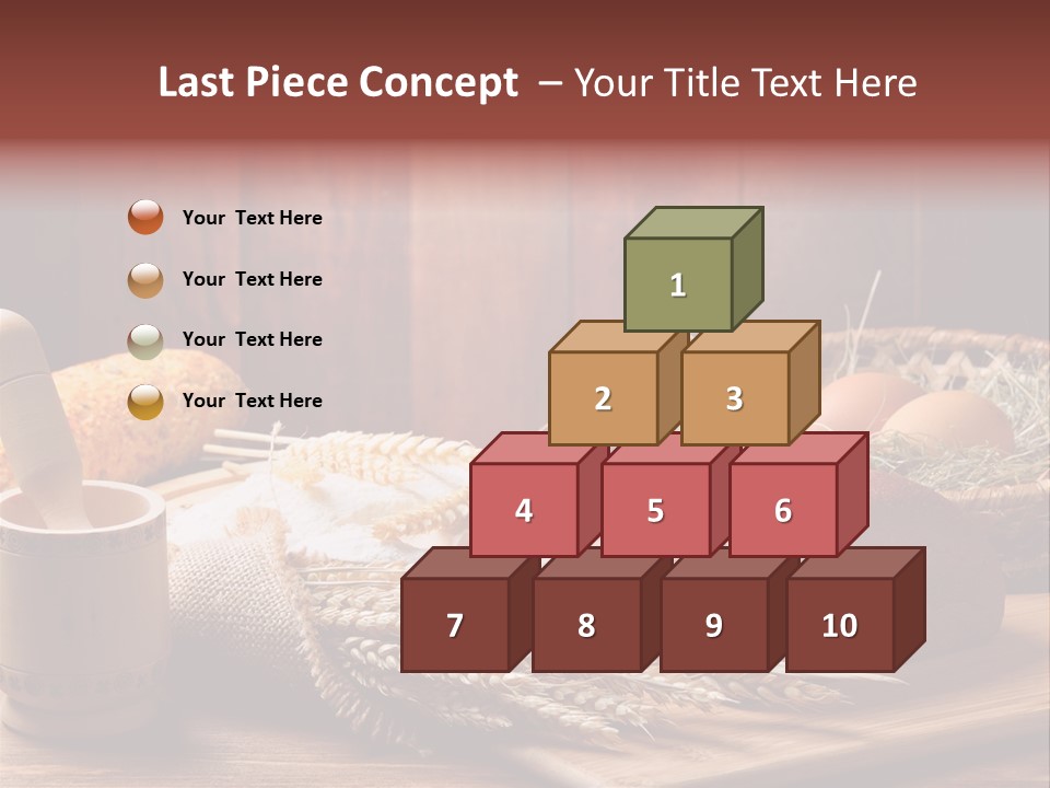 Table Wheat Round PowerPoint Template