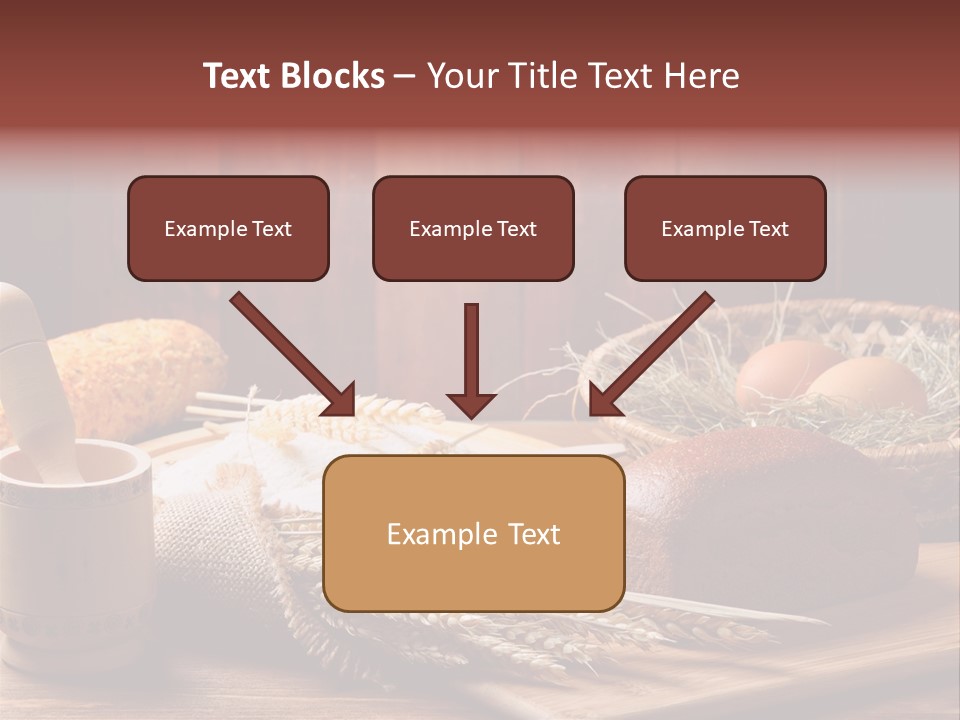 Table Wheat Round PowerPoint Template