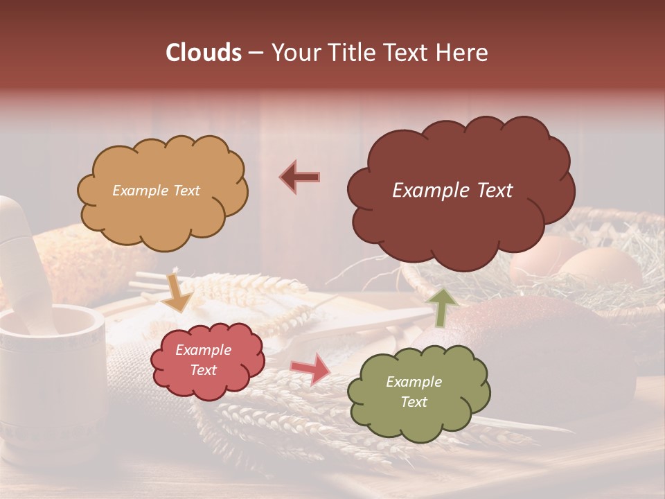 Table Wheat Round PowerPoint Template